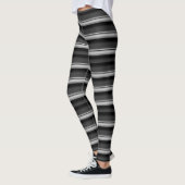 Niedliche schwarzgraue Streifen Leggings (Links)