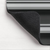 Niedliche schwarzgraue Streifen Mousepad (Ecke)