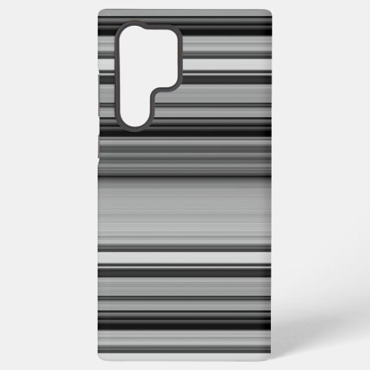 Niedliche schwarzgraue Streifen Samsung Galaxy Hülle (Rückseite)