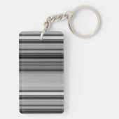 Niedliche schwarzgraue Streifen Schlüsselanhänger (Rückseite)