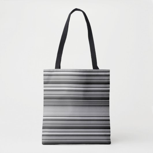 Niedliche schwarzgraue Streifen Tasche (Vorderseite)