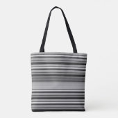 Niedliche schwarzgraue Streifen Tasche (Rückseite)