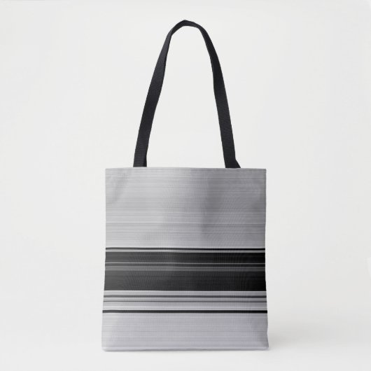 Niedliche schwarzgraue Streifen Tasche (Vorderseite)