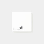 Niedliche Schwarzkatze, Garn und lustiges Zitat Post-it Klebezettel (Vorderseite)