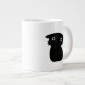 niedliche Schwarzkatze Jumbo-Tasse (Vorderseite Rechts)