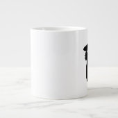 niedliche Schwarzkatze Jumbo-Tasse (Vorderseite)