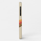 Niedliche Schwarzkatze mit Retrostreifen Case-Mate iPhone Hülle (Hinten/Links)