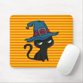 Niedliche Schwarzkatze Mousepad (Mit Mouse)