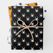 Niedliche Schwarzorangenspinne Geschenkpapier Set (Beispiel)