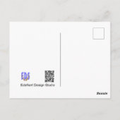 Niedliche Schwarzvögel Jahr 2022 Kust. Postkarte (Rückseite)