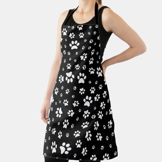 Niedliche Schwarzweiß-Weiß-Paste Schürze (InSitu)