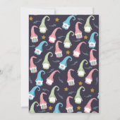 Niedliche schwedische Gnomes Weihnachtsfeiertage P Einladung (Rückseite)