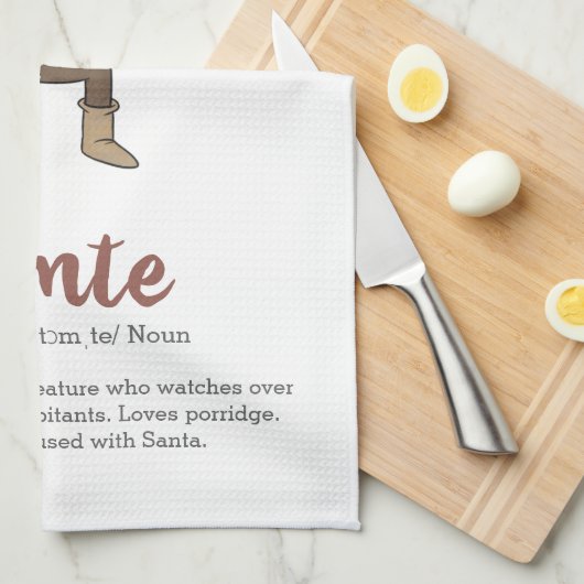 Niedliche Schwedische Tomate-Gnome - Definition  Geschirrtuch (Viertel Falte)