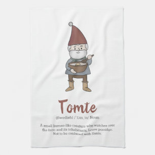 Niedliche Schwedische Tomate-Gnome - Definition  Geschirrtuch
