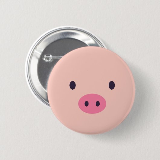 Niedliche Schwein-Knöpfe Button (Vorne & Hinten)
