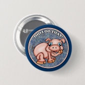 Niedliche Schwein-Knöpfe Button (Vorne & Hinten)