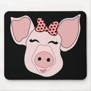 Niedliche Schwein Liebhaber Bauern Ehefrau Farm Mä Mousepad