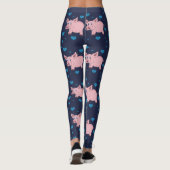 Niedliche Schwein-und Herz-Leggings Leggings (Rückseite)