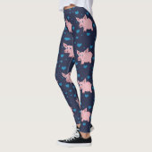 Niedliche Schwein-und Herz-Leggings Leggings (Links)