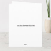 NIEDLICHE SCHWEINCHRISTMAS-KARTE KARTE (Rückseite)