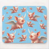 Niedliche Schweine, die in sonnigen Blauen Himmeln Mousepad (Vorne)