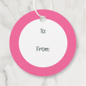 Niedliche Schweine Geschenkanhänger (Rückseite)