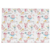 Niedliche Schweine Große Geschenktüte (Rückseite)