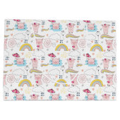 Niedliche Schweine Große Geschenktüte (Rückseite)