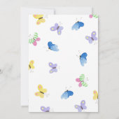 Niedliche Schweine Happy Birthday Party Einladung (Rückseite)