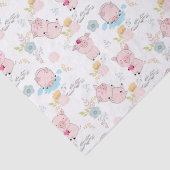 Niedliche Schweine Seidenpapier (Detail)