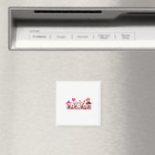 Niedliche Schweine Valentinstag Zuchttier Schweine Magnet (In Situ (Geschirrspüler))