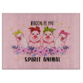 niedliche Schweinebackler Schneidebrett (Vorderseite)