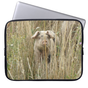 Niedliche Schweinebackverpackung Laptopschutzhülle