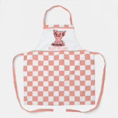 niedliche Schweinefrau fügt Text hinzu Schürze (Vorderseite)