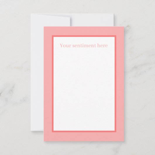 niedliche Schweineliebhaber denken, Sie fühlen sic Mitteilungskarte (Rückseite)