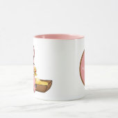 niedliche Schweineliebhaber fügen Monogramm-Tasse Tasse (Zentrum)