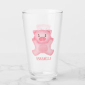 niedliche Schweineliebhaber geben Namen Glas (Rückseite)