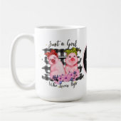 niedliche Schweineliebhaber Kaffeetasse (Links)