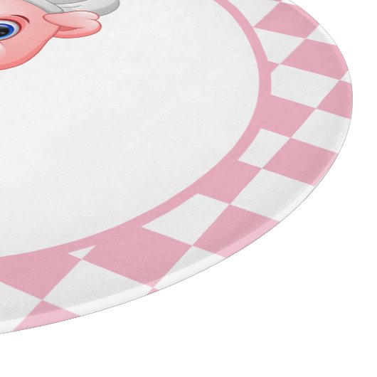 niedliche Schweineliebhaber Kochkunst Schneidebrett (Ecke)