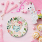 Niedliche Schweineschutzmaske - Kinderdusche Pappteller (Party)