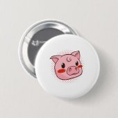 Niedliche Schweinespensionen Button (Vorne & Hinten)