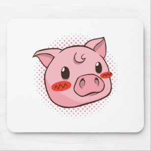 Niedliche Schweinespensionen Mousepad