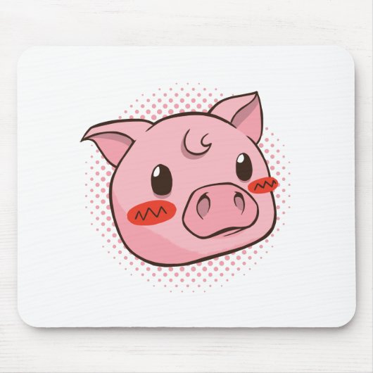 Niedliche Schweinespensionen Mousepad (Vorne)