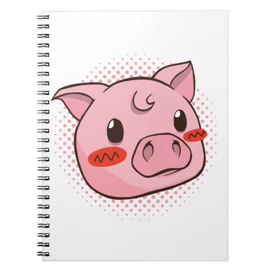 Niedliche Schweinespensionen Notizblock (Vorderseite)