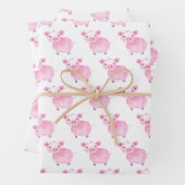 Niedliche Schweinewaschpapier Geschenkpapier Set (Beispiel)