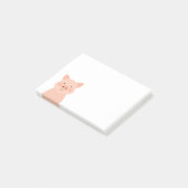 Niedliche Schweinezucht Post-it Klebezettel (angewinkelt)