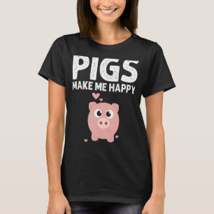 Niedliche Schweinezuchtdesigns für Männer und Frau T-Shirt