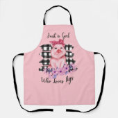niedliche Schweinezuchtküche Schürze (Vorderseite)