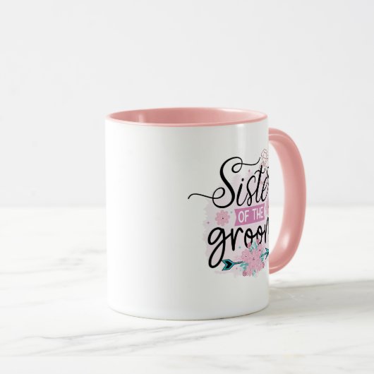 niedliche Schwester der Groom Worart Tasse (VorderseiteRechts)