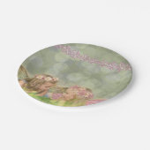 Niedliche Schwester Fairy Friends in Pink Fantasy  Pappteller (Schrägansicht)